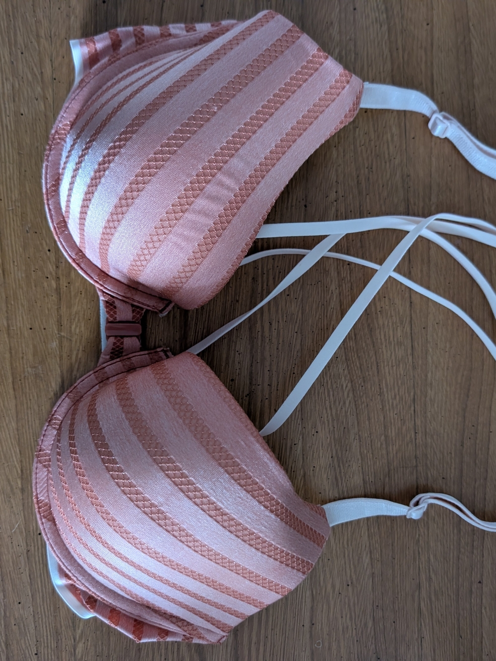 Victoria's Secret Pink Striped Push-Up Bra